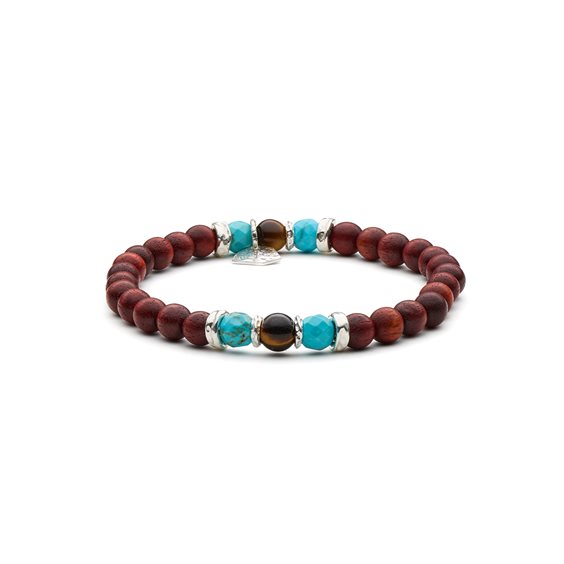 Pulsera Antracite Wood in Madera Pietre dure BWD03 VUDU' - BWD03 VUDU'